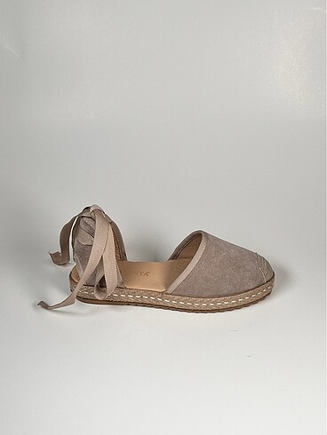 hakiki deri süet bilekten bağlama kadın espadril ayakkabı yeni s - Görsel 5