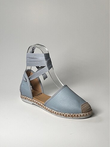 hakiki deri bilekten bağlamalı kadın espadril ayakkabı yeni sezo - Görsel 20