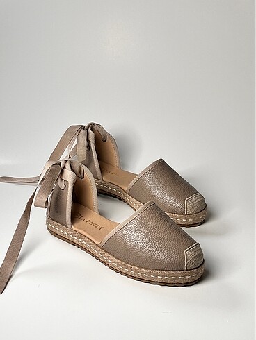 hakiki deri kadın espadril ayakkabı yeni sezon - Görsel 5