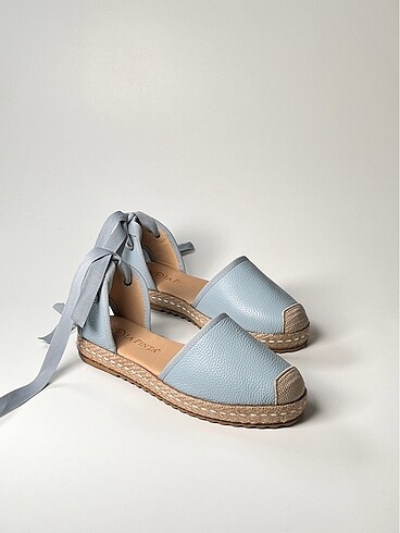 hakiki deri kadın espadril ayakkabı yeni sezon - Görsel 13