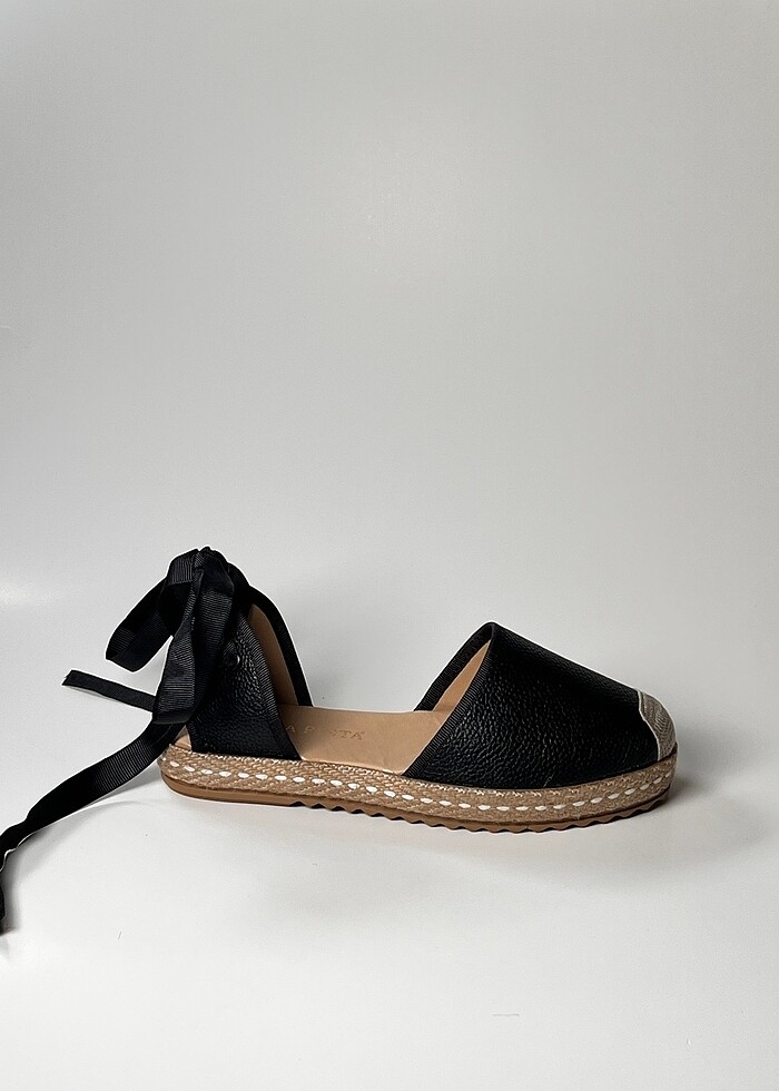 hakiki deri kadın espadril ayakkabı yeni sezon - Görsel 3