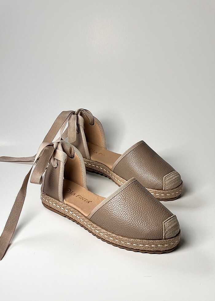 hakiki deri kadın espadril ayakkabı yeni sezon - Görsel 5