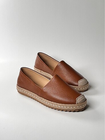 hakiki deri kadın espadril ayakkabı - Görsel 11