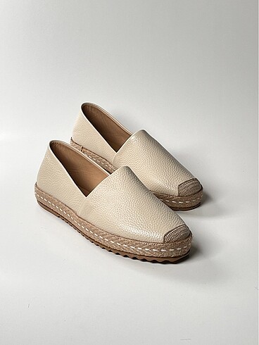 hakiki deri kadın espadril ayakkabı - Görsel 17
