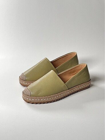 hakiki deri kadın espadril ayakkabı - Görsel 19