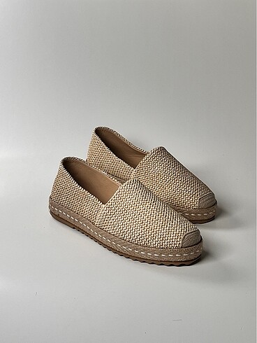 hakiki deri hakiki keten espadril kadın ayakkabı - Görsel 7