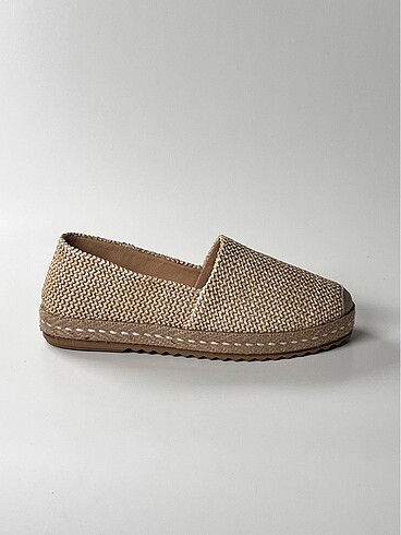 hakiki deri hakiki keten espadril kadın ayakkabı - Görsel 9