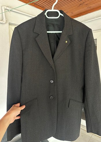 Beymen Koyu Gri Klasik Kadin Blazer Ceket