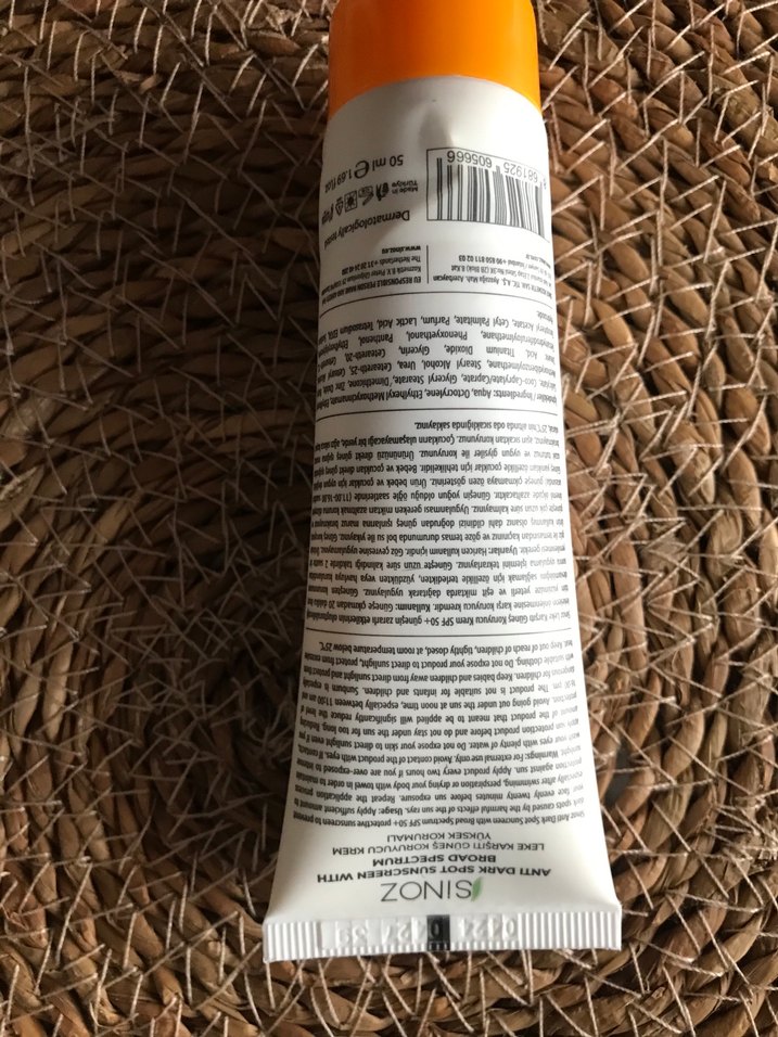 Sinoz Güneş Koruyucu SPF 50 Leke Karşıtı - Görsel 2