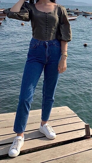 Mom jean.29 beden fakat beline pens attırdım.