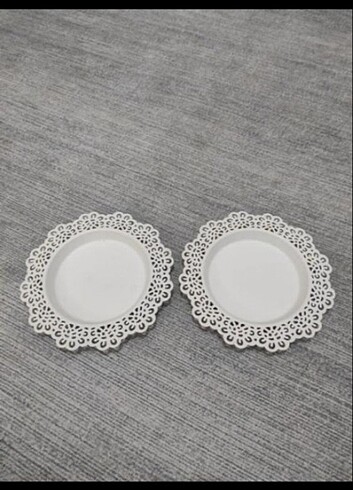 Ikea 2 li metal mumluk tabak 