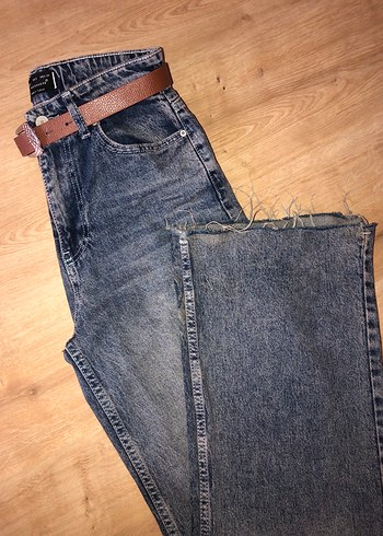 Atmosphere Koyu Mavi Yuksek Bel Denim Jean