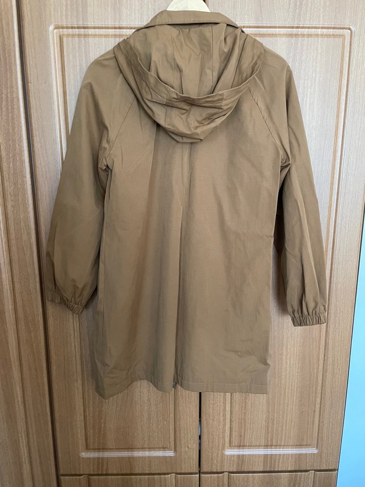 Kahve rengi Düğmeli Kadın Yağmurluk - Görsel 2