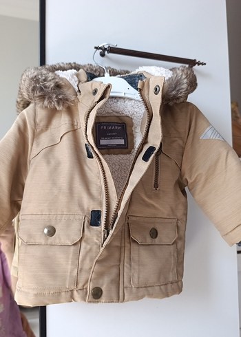 Primark Bej Kurklu Erkek Cocuk Mont