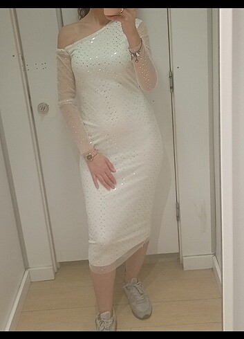 36 Beden Beyaz Nikah Elbisesi
