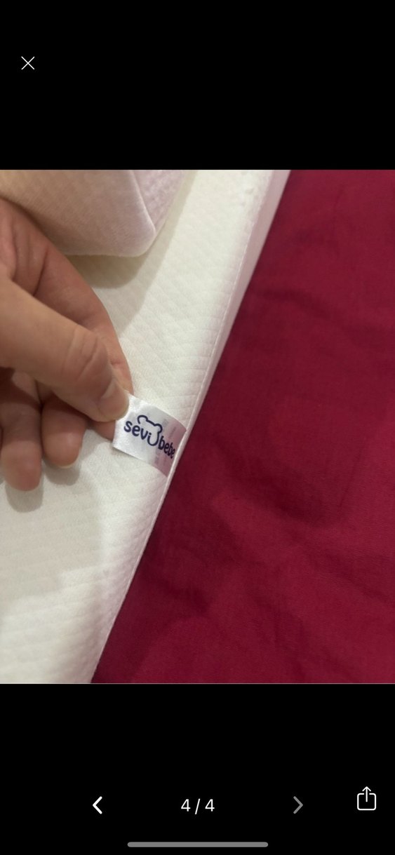 Beyaz bebek reflü yatağı - Görsel 4