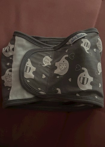 Gri Fil Desenli Bebek Kundak - Görsel 6