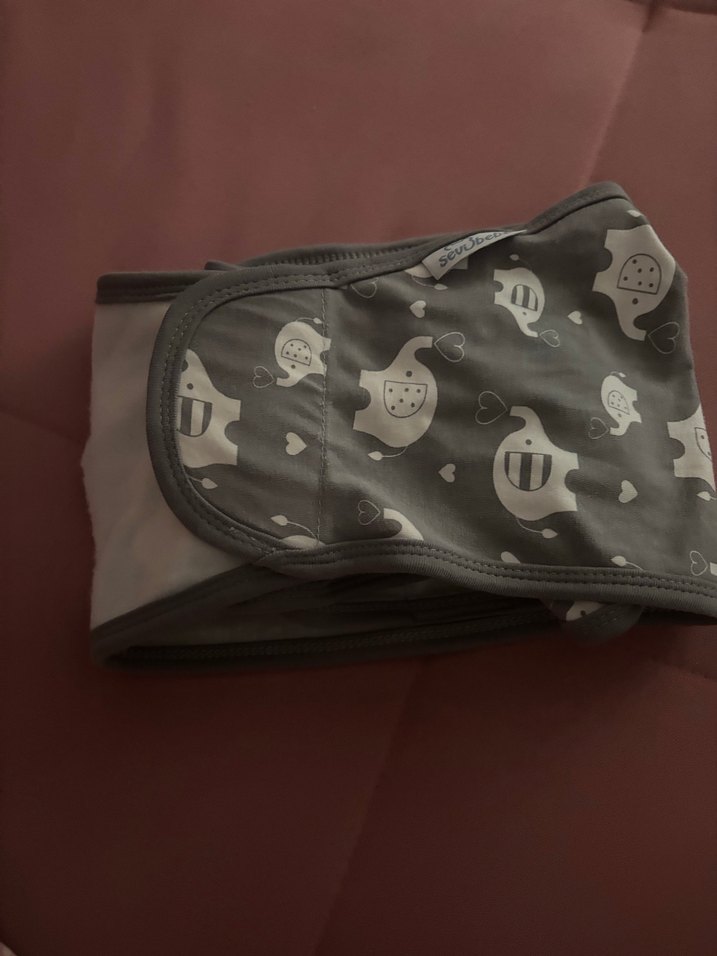 Gri Fil Desenli Bebek Kundak - Görsel 2