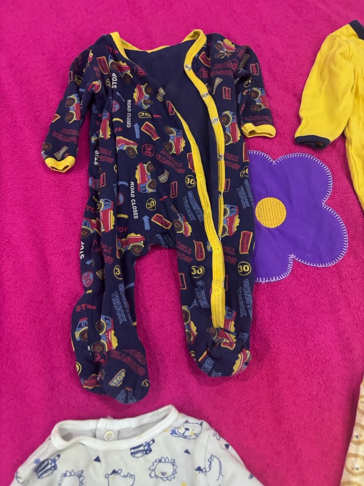 Bebek Renkli Uzun Kollu Pamuklu Tulumlar - Görsel 5