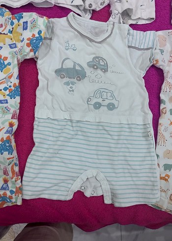 Renkli Pamuklu Bebek Erkek Tulum Seti - Görsel 3