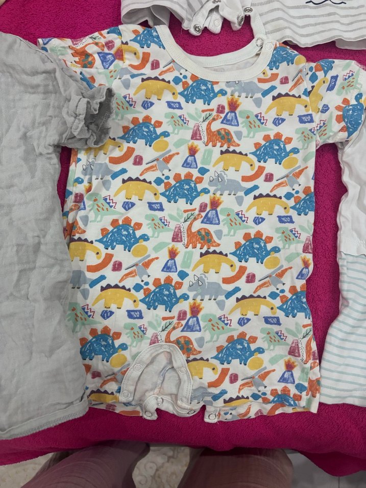 Renkli Pamuklu Bebek Erkek Tulum Seti - Görsel 4