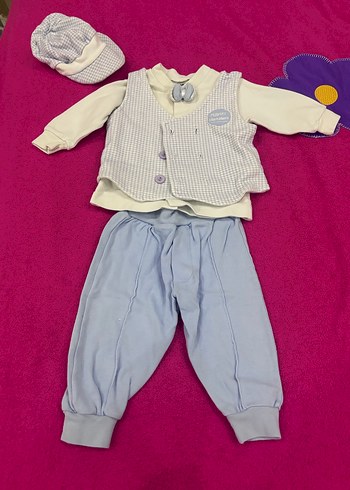 Beyaz Nakışlı Bebek Tulum - Görsel 6