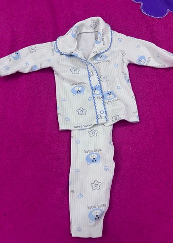 Beyaz Nakışlı Bebek Tulum - Görsel 3