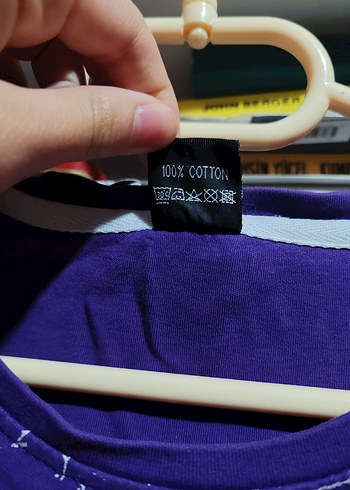 l Beden Mor desenli baskılı unisex Tişört