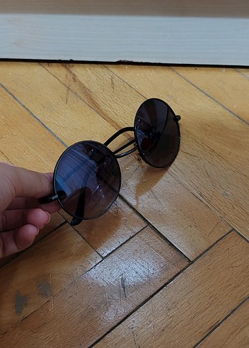 Adil Işık Minimalist Kahverengi/Mor Yuvarlak Kadın Güneş Gözlüğü