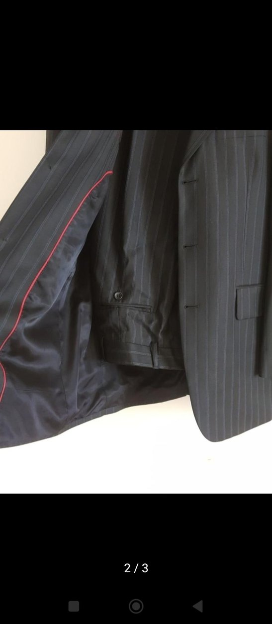 Düğmeli Siyah Erkek Ofis Takımı 44 beden - Görsel 2