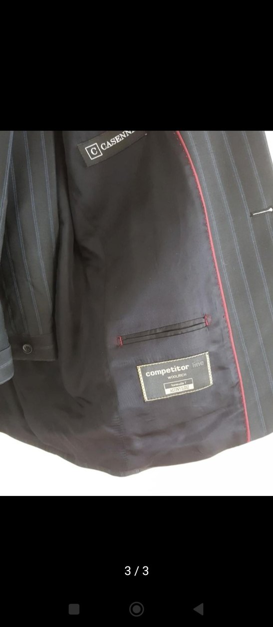 Düğmeli Siyah Erkek Ofis Takımı 44 beden - Görsel 3