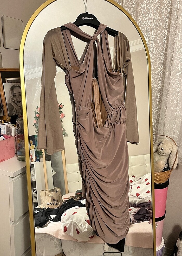 Tül gece elbisesi - Görsel 5