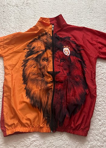 Diğer Galatasaray Aslanli Kirmizi Turuncu Kapusonsuz Ceket