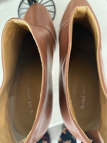 39 Beden kahverengi Renk Nine west bot sıfır 39 numara