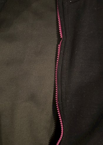 Siyah Fermuarlı çocuk Sweatshirt - Görsel 3