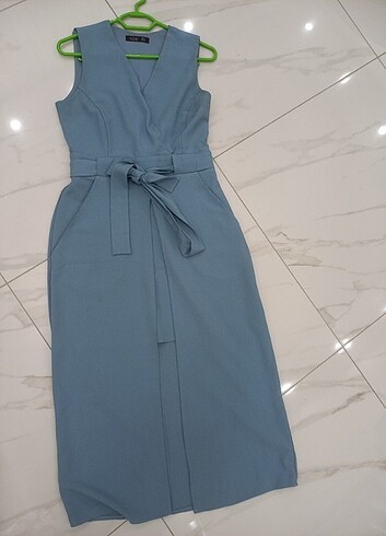 Bebe mavisi elbise - Görsel 6