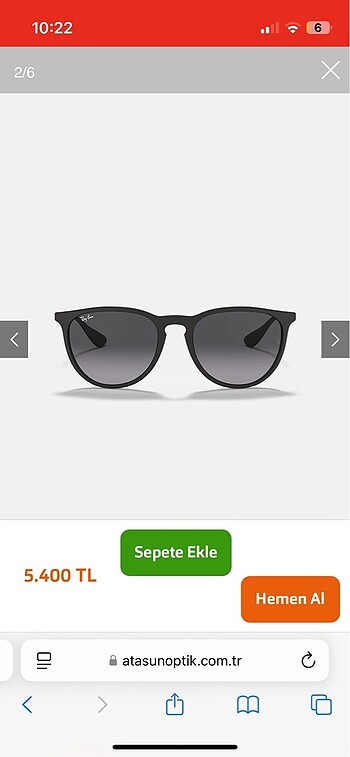  Beden Ray-Ban Atasun