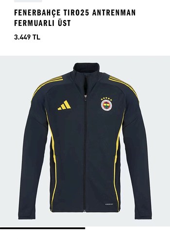 Fenerbahçe Tiro25 Fermuarlı Antrenman Üstü - Görsel 2