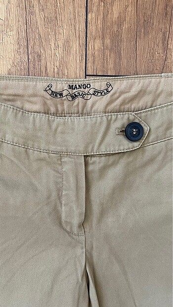 36 Beden Mango kanvas pantolon