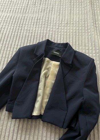 Addax Lacivert Blazer Cekett