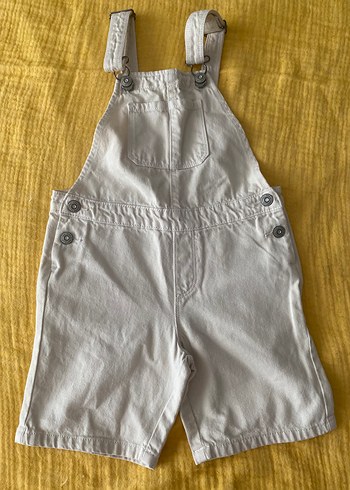 Mango Bej Denim Cocuk Tulum Rahat Ve Sik Yazlik