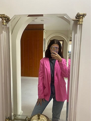 m Beden pembe Renk STRADIVARIUS BLAZER