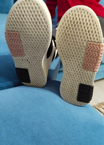 29 Beden siyah Renk Kız Çocuk Siyah Gri Sneaker Velcro