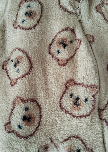 Kahverengi Nakışlı Bebek Tulum - Görsel 2