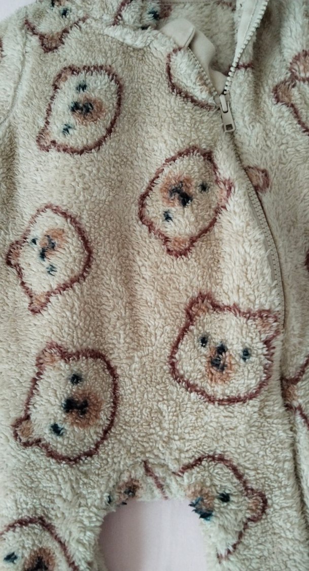 Kahverengi Nakışlı Bebek Tulum - Görsel 2