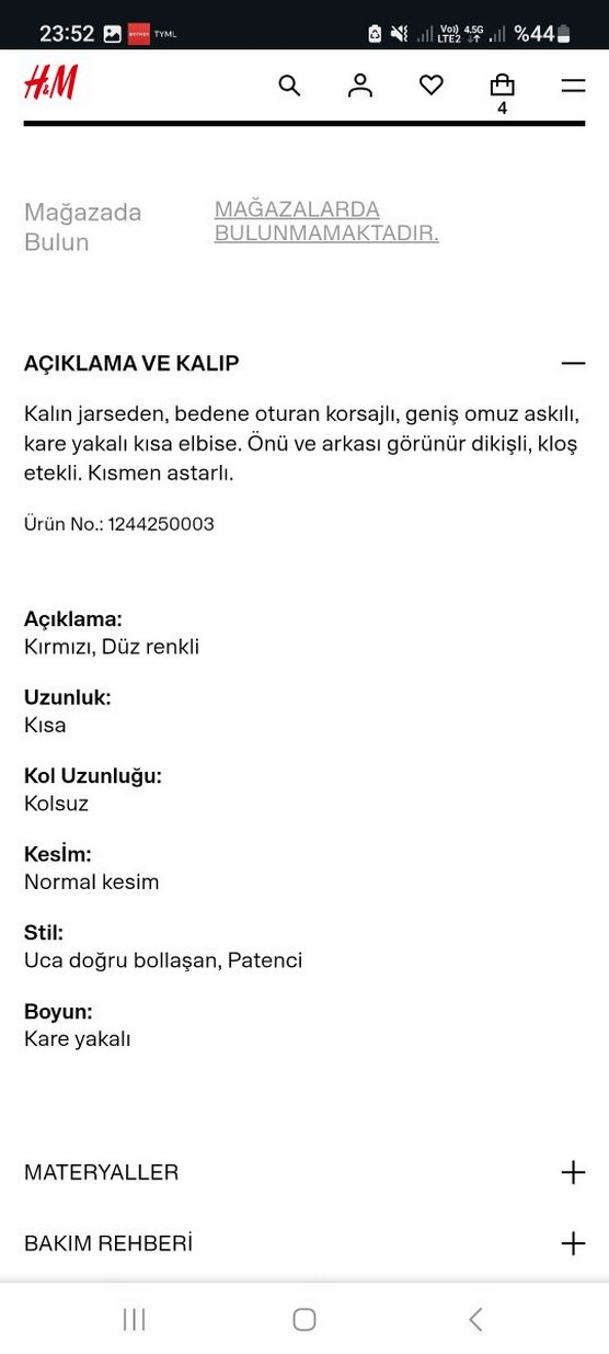 Kare Yakalı Jarse Elbise - Görsel 3