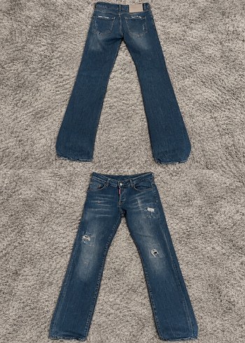 DSquared2 Koyu Mavi Yikamali Dar Paca Jean Dsq
