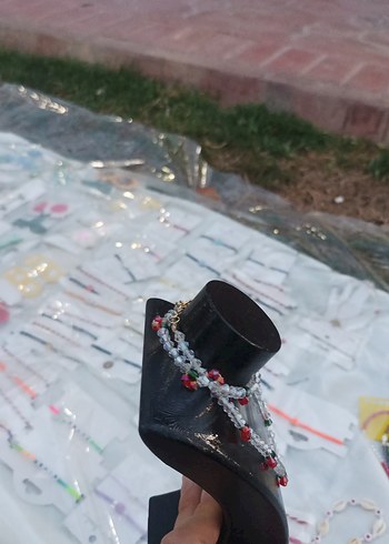 Beden Renkli Boncuklu Mini Bohem Kolye