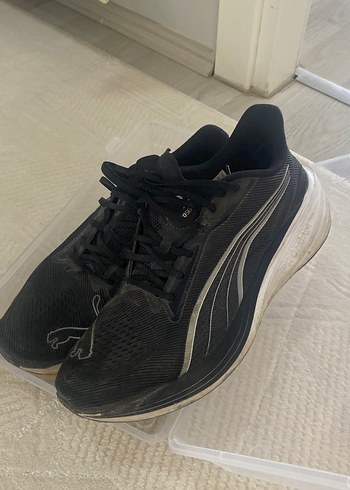 Puma Siyah Spor Kosu Ayakkabisi
