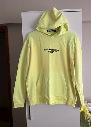 Karl Lagerfeld Acik Sari Kapusonlu Sweatshirt